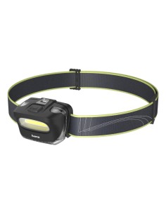 HL110 Negro, Azul, Amarillo Linterna con cinta para cabeza COB LED