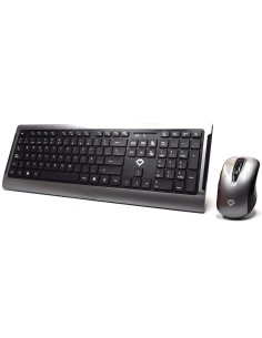 WY30002 teclado Ratón incluido RF inalámbrico QWERTY Español Negro