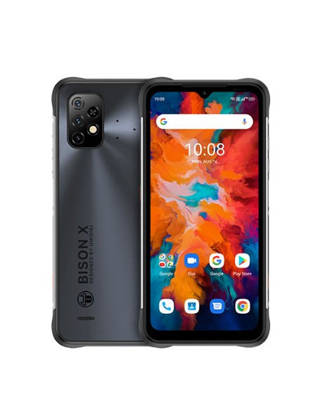 Bison X10 16,6 cm (6.53") Ranura híbrida Dual SIM Android 11 4G USB Tipo C 4 GB 64 GB 6150 mAh Negro