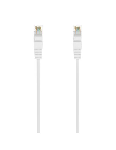 Cable de Red Latiguillo RJ45 LSZH Cat.6A 500 Mhz UTP AWG24, Blanco, 25CM