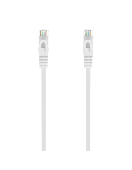 Cable de Red Latiguillo RJ45 LSZH Cat.6A 500 Mhz UTP AWG24, Blanco, 30CM