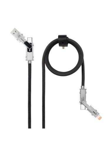 10.01.2602 cable USB 2 m USB A/USB C USB C/Lightning Negro, Gris