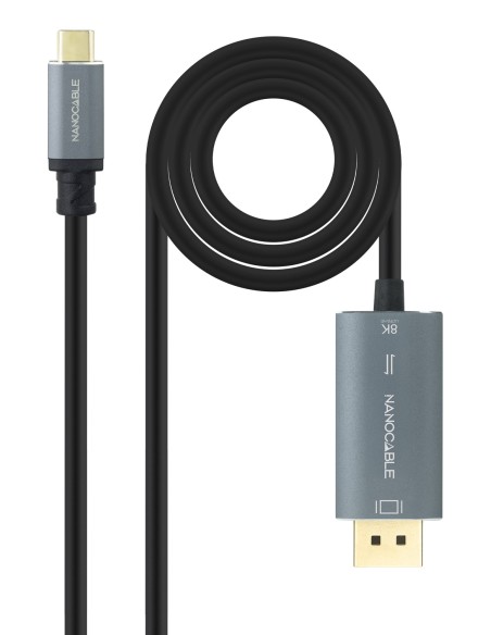 10.15.5022 adaptador de cable de vídeo 2 m USB Tipo C DisplayPort Negro