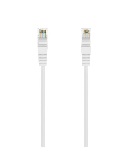 Cable de Red Latiguillo RJ45 LSZH Cat.6A 500 Mhz UTP AWG24, Blanco, 3.0M