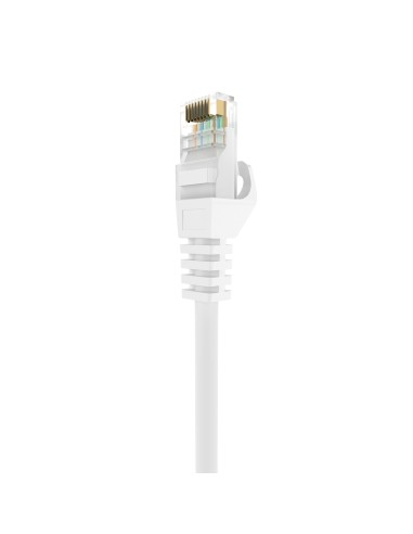 Cable de Red Latiguillo RJ45 LSZH Cat.6A 500 Mhz UTP AWG24, Blanco, 3.0M