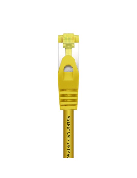 Cable De Red Latiguillo RJ45 LSZH Cat.7 600 MHz S/FTP PIMF AWG26, Amarillo, 25 cm