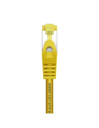 Cable De Red Latiguillo RJ45 LSZH Cat.7 600 MHz S/FTP PIMF AWG26, Amarillo, 0.5 m