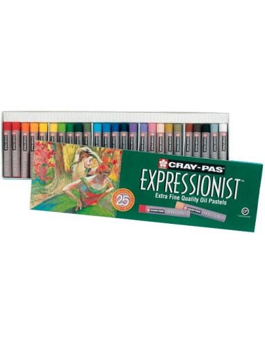 TALENS SAKURA CRAY-PAS EXPRESSIONIST ESTUCHE DE 25 PASTELES AL ÓLEO COLORES SURTIDOS