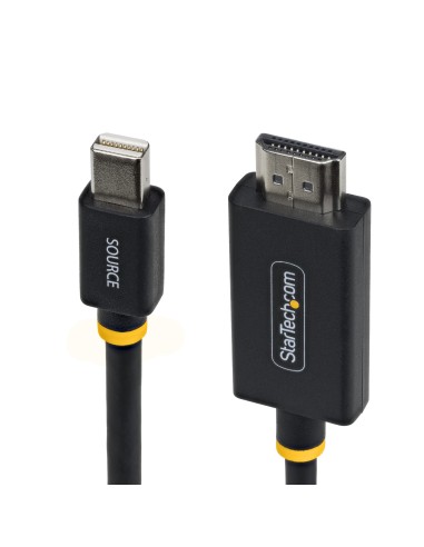 Cable Adaptador Mini DisplayPort a HDMI de 2m - 4K 60Hz HBR3/HDCP 2.3/DPCP - Cable mDP a HDMI 2.0 - Conversor de Vídeo Activo Mi