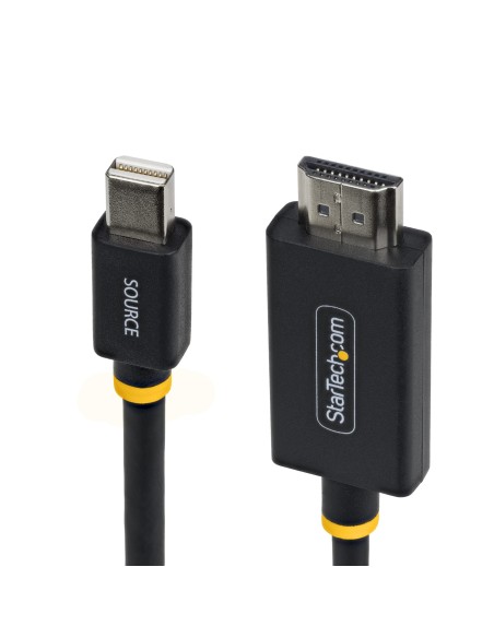 Cable Adaptador Mini DisplayPort a HDMI de 2m - 4K 60Hz HBR3/HDCP 2.3/DPCP - Cable mDP a HDMI 2.0 - Conversor de Vídeo Activo Mi