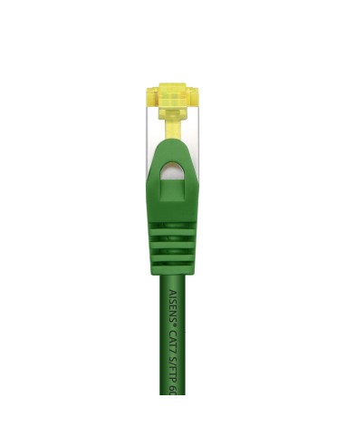 Cable De Red Latiguillo RJ45 LSZH Cat.7 600 MHz S/FTP PIMF AWG26, Verde, 0.5 m
