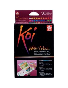 TALENS SAKURA KOI WATER COLORS SKETCH BOX 30 COLORES SURTIDOS