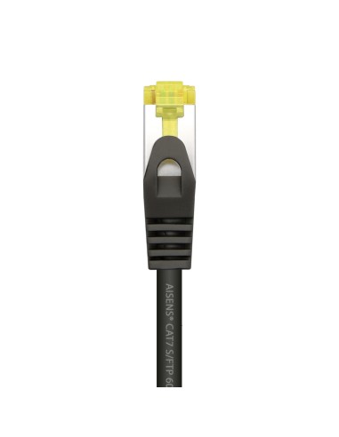 Cable De Red Latiguillo RJ45 LSZH Cat.7 600 MHz S/FTP PIMF AWG26, Negro, 1.0 m