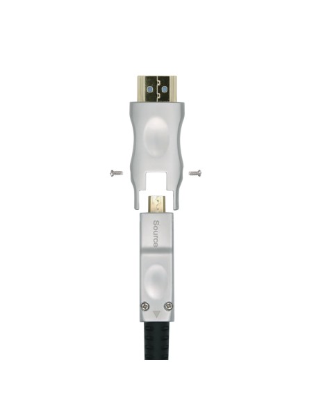Cable HDMI V2.0 AOC Desmontable Premium Alta Velocidad / HEC 4k@60Hz 4:4:4 18Gbps, A/M-D/A/M, Negro, 20m