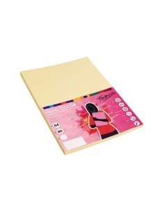 PAQ. 100H PAPEL FABRISA 80GR A4 AMARILLO