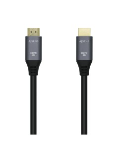 Cable HDMI V2.1 Ultra Alta Velocidad / HEC 8k@60Hz 48Gbps, A/M-A/M, Gris/Negro, 1.0m
