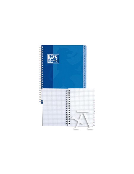 Cuaderno indice alfabetico a5 180h 90g cuad5x5 tapa blanda colores surtidos Cuaderno indice alfabetico a5 180h 90g cuad5x5 tapa blanda colores surtidos