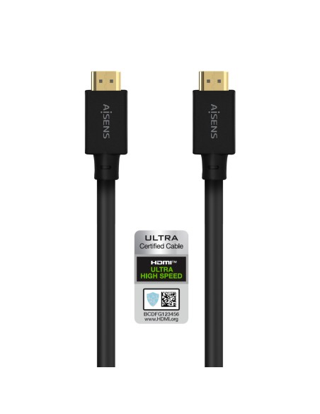 Cable HDMI V2.1 Ultra Alta Velocidad / Hec 8K@60Hz 48Gbps, A/M-A/M, Negro, 5.0M