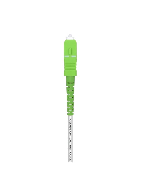 Cable Fibra Óptica Latiguillo G657A2 3.0 9/125 SMF Simplex CPR DCA LSZH, SC/APC-SC/APC, Blanco, 3.0 m