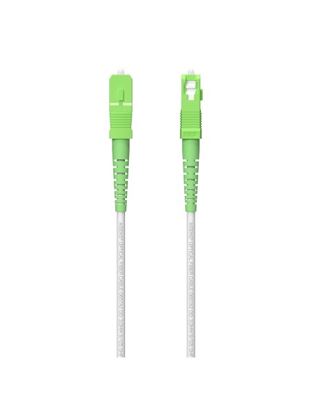 Cable Fibra Óptica Latiguillo G657A2 3.0 9/125 SMF Simplex CPR DCA LSZH, SC/APC-SC/APC, Blanco, 80 m