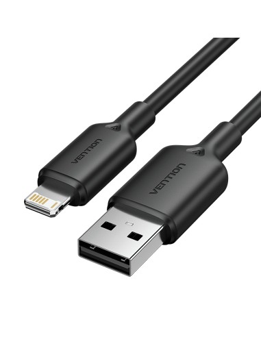 LAMBF cable de conector Lightning 1 m Negro