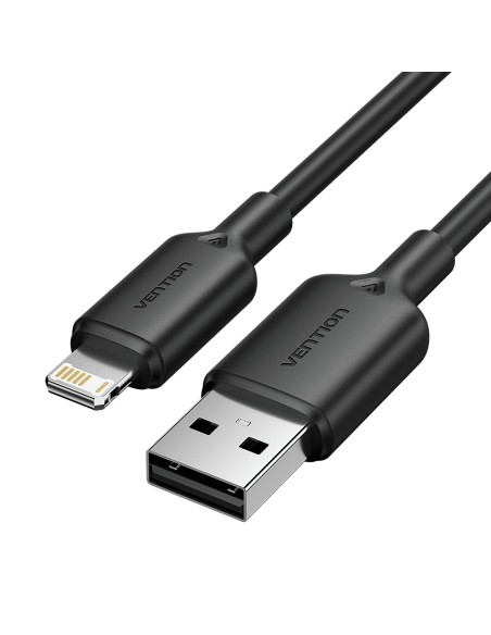 LAMBF cable de conector Lightning 1 m Negro