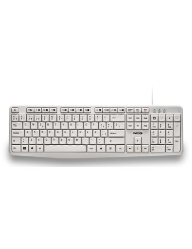 HERITAGE teclado Universal USB QWERTY Español Blanco