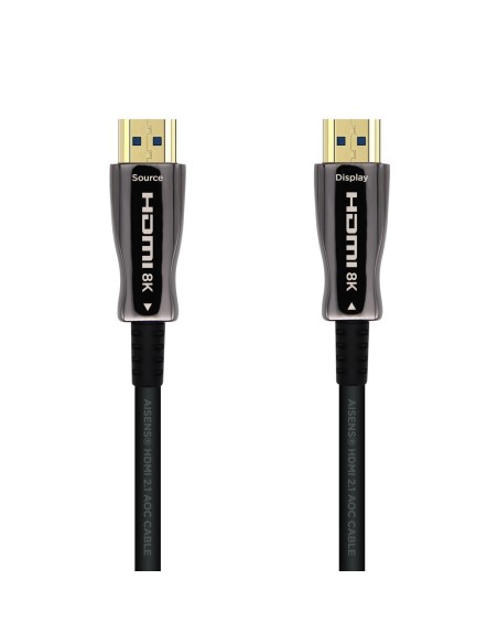 Cable HDMI V2.1 AOC Ultra Alta Velocidad / HEC 8k@60Hz 4k@120Hz 4:4:4 48Gbps, A/M-A/M, Negro, 10m