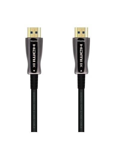 Cable HDMI V2.1 AOC Ultra Alta Velocidad / HEC 8k@60Hz 4k@120Hz 4:4:4 48Gbps, A/M-A/M, Negro, 20m