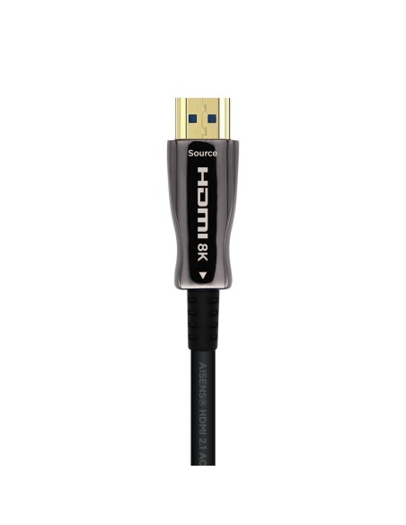 Cable HDMI V2.1 AOC Ultra Alta Velocidad / HEC 8k@60Hz 4k@120Hz 4:4:4 48Gbps, A/M-A/M, Negro, 50m