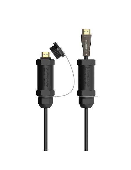 Cable HDMI V2.1 AOC con Armadura Ultra Alta Velocidad / Hec 8K@60Hz 4K@120Hz 4:4:4 48Gbps, A/M-A/M, Negro, 30M