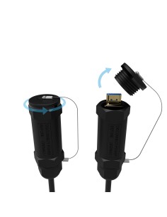 Cable HDMI V2.1 AOC con Armadura Ultra Alta Velocidad / Hec 8K@60Hz 4K@120Hz 4:4:4 48Gbps, A/M-A/M, Negro, 30M 2