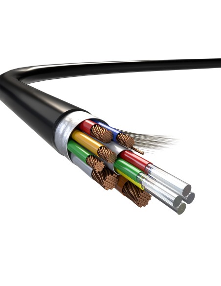 Cable Hdmi V2.1 AOC Desmontable Ultra Alta Velocidad / Hec 8K@60Hz 4K@120Hz 4:4:4 48Gbps, A/M-D/A/M, Negro, 15M