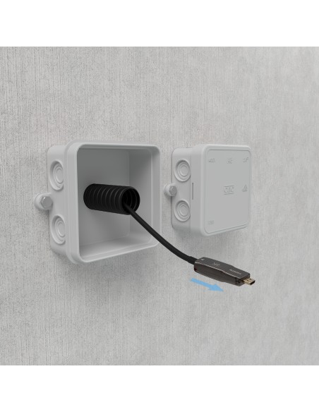 Cable Hdmi V2.1 AOC Desmontable Ultra Alta Velocidad / Hec 8K@60Hz 4K@120Hz 4:4:4 48Gbps, A/M-D/A/M, Negro, 15M