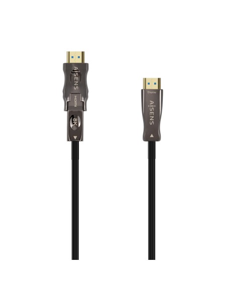 Cable Hdmi V2.1 AOC Desmontable Ultra Alta Velocidad / Hec 8K@60Hz 4K@120Hz 4:4:4 48Gbps, A/M-D/A/M, Negro, 20M