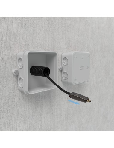 Cable Hdmi V2.1 AOC Desmontable Ultra Alta Velocidad / Hec 8K@60Hz 4K@120Hz 4:4:4 48Gbps, A/M-D/A/M, Negro, 20M