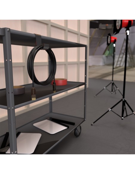 Cable DISPLAYPORT AOC V1.4 8K@60Hz 4K@120Hz 4:4:4 32.4Gbps, DP/M-DP/M, Negro, 50M