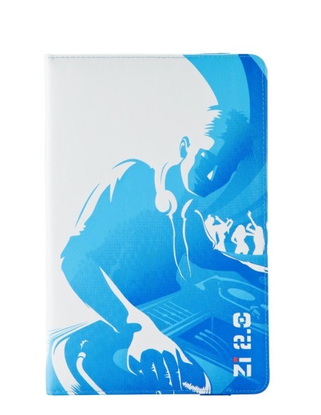 ZR112 funda para tablet 20,3 cm (8") Folio Azul, Blanco