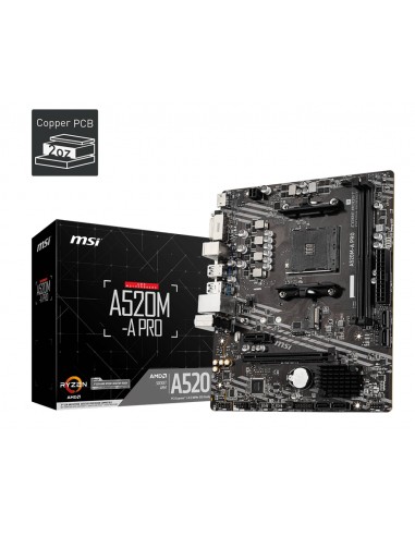 A520M-A PRO placa base AMD A520 Zócalo AM4 micro ATX