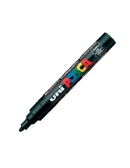 ROTULADOR UNI-BALL POSCA PC5M 1.8-2.5MM NEGRO