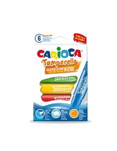 Estuche 6 colores tempera solida temperello 10g colores surtidos