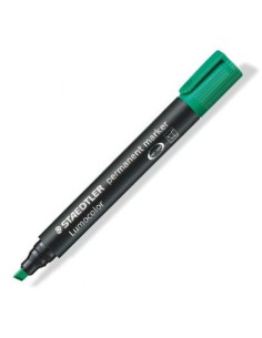 C 10 ROTULADOR LUMOCOLOR 350 VERDE PUNTA BISELADA