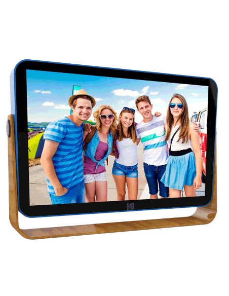 RWF108 marco fotográfico digital Madera, Azul 25,4 cm (10") Pantalla táctil Wifi