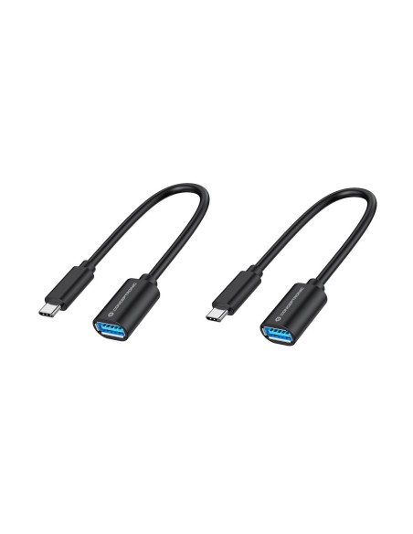 ABBY11B cable USB 0,2 m USB 3.2 Gen 1 (3.1 Gen 1) USB C USB A Negro