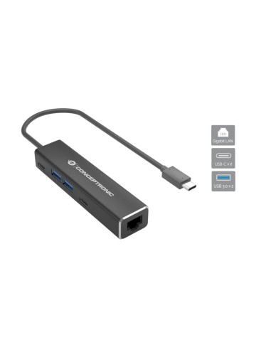 ABBY13B base para portátil y replicador de puertos Alámbrico USB 3.2 Gen 1 (3.1 Gen 1) Type-C Gris