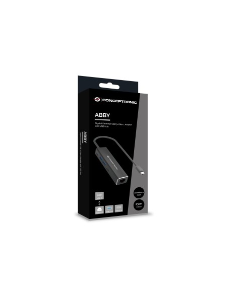 ABBY13B base para portátil y replicador de puertos Alámbrico USB 3.2 Gen 1 (3.1 Gen 1) Type-C Gris