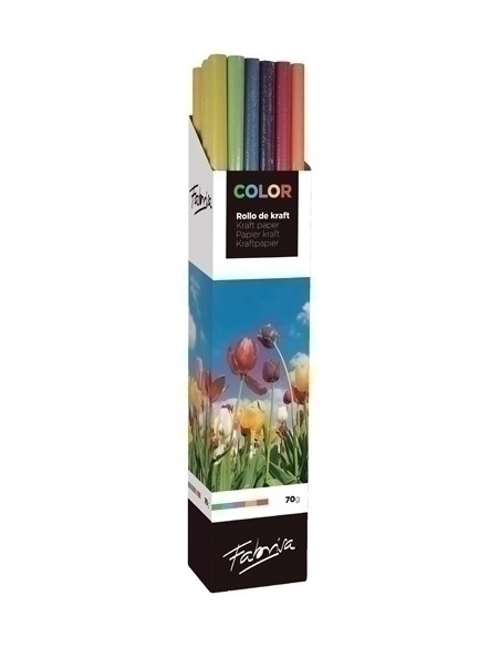 PAPEL EMB.KRAFT FABRISA 1x5 SURT. E.20