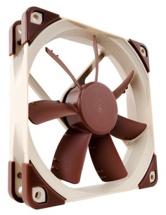 NF-S12A ULN Carcasa del ordenador Ventilador 12 cm Beige, Marrón
