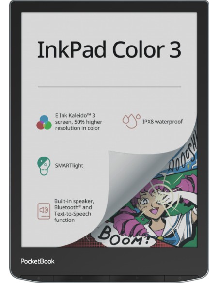 InkPad Color 3 lectore de e-book Pantalla táctil 32 GB Wifi Negro, Gris