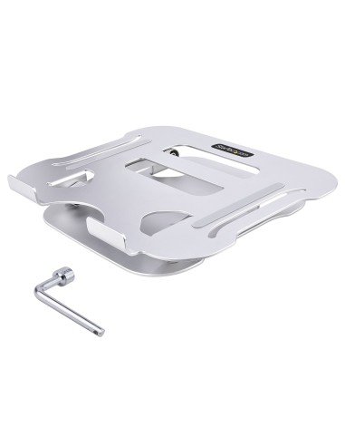 Soporte Ergonómico de Ordenador para Sobremesa - Base Soporte Ergonómico para Portátil de Altura Ajustable - Aluminio - Portáti